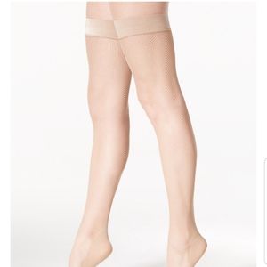 DKNY Women's Fishnet Thigh Highs